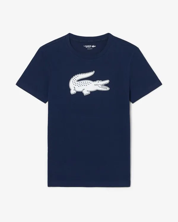 Camiseta Lacoste big croco azul marinho