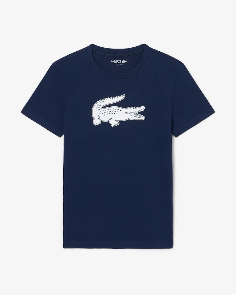 Camiseta Lacoste big croco azul marinho - 1