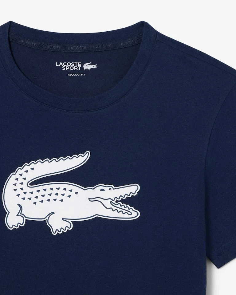 Camiseta Lacoste big croco azul marinho - 4