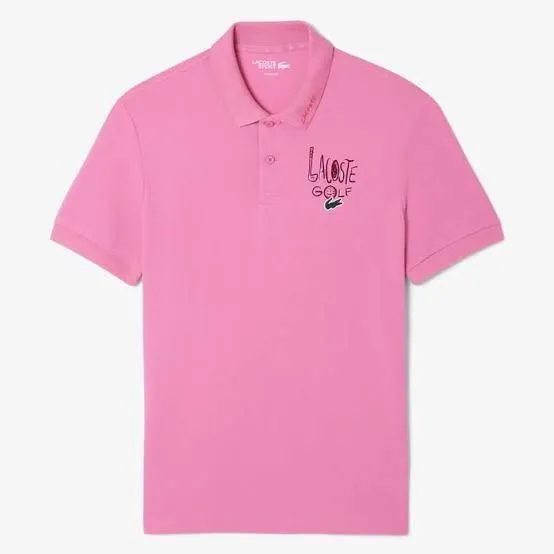 Polo Lacoste golf rosa 