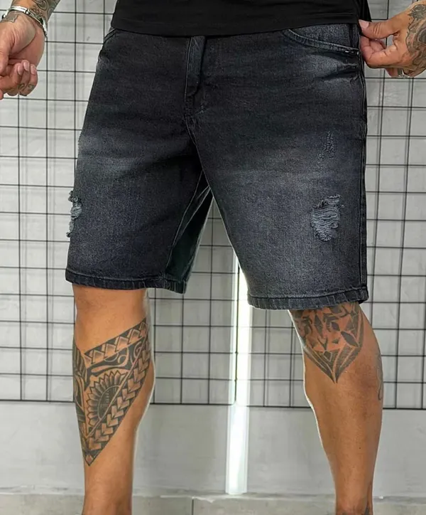 Bermuda jeans delavê Jay jones 