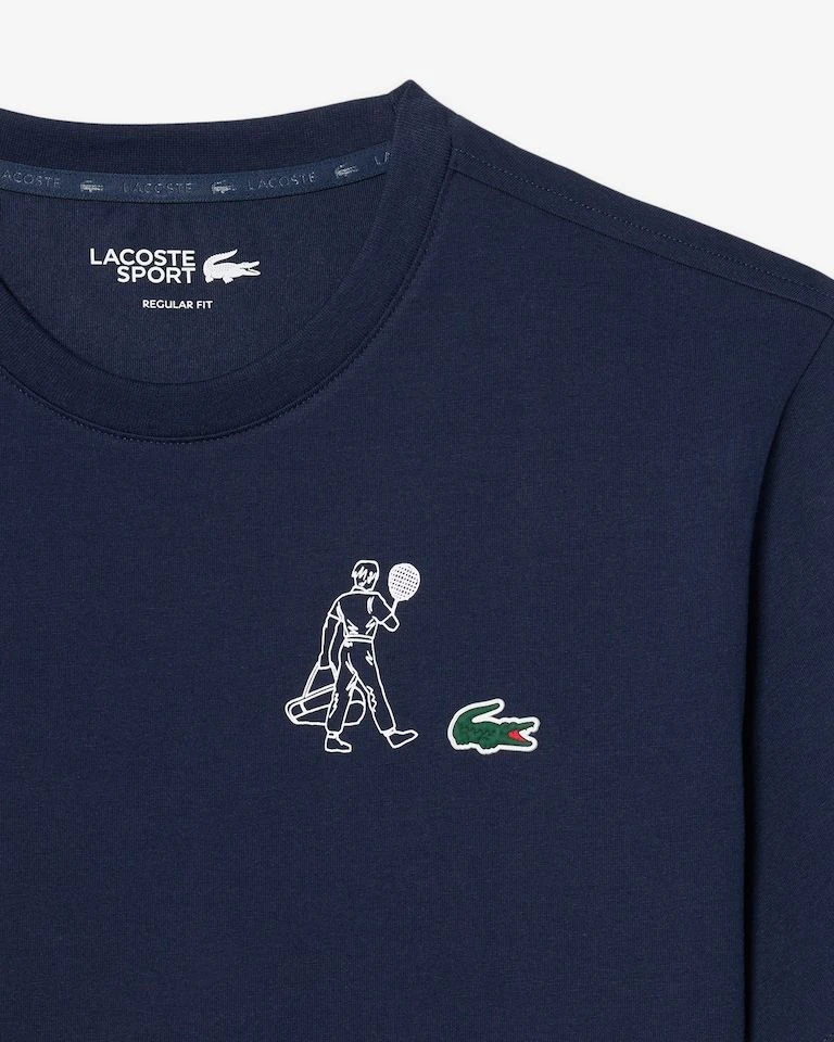Camiseta Sport tennis azul marinho costas detalhada - 3
