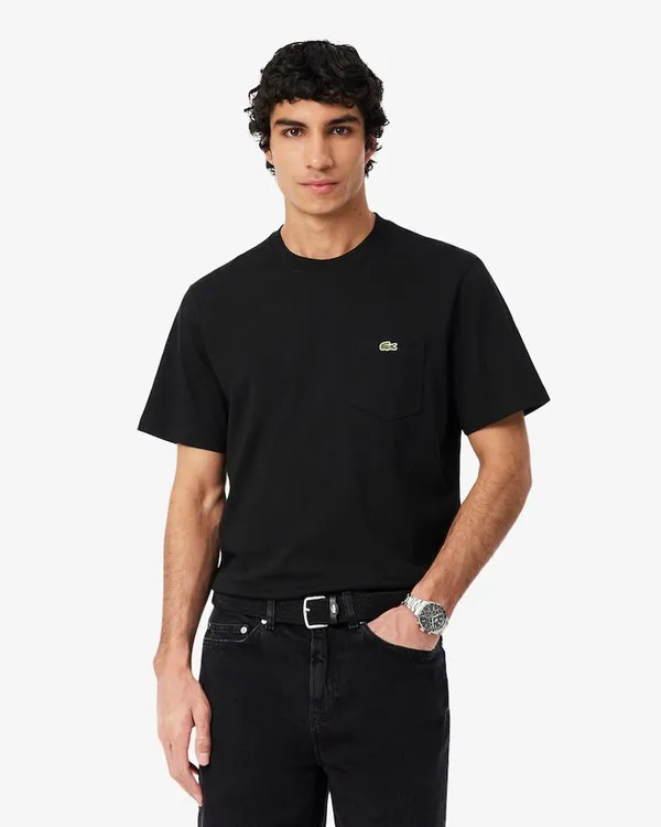 Camiseta de Algodão com Bolso