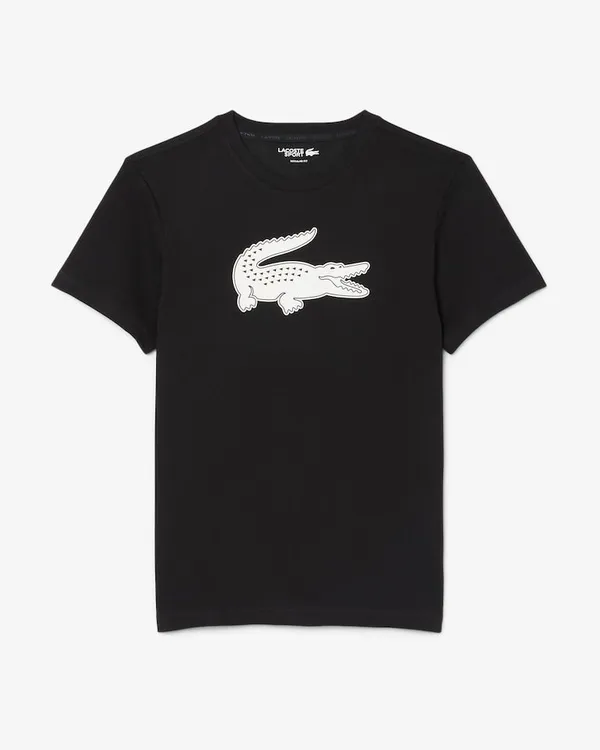 Camiseta Lacoste big croco preta 