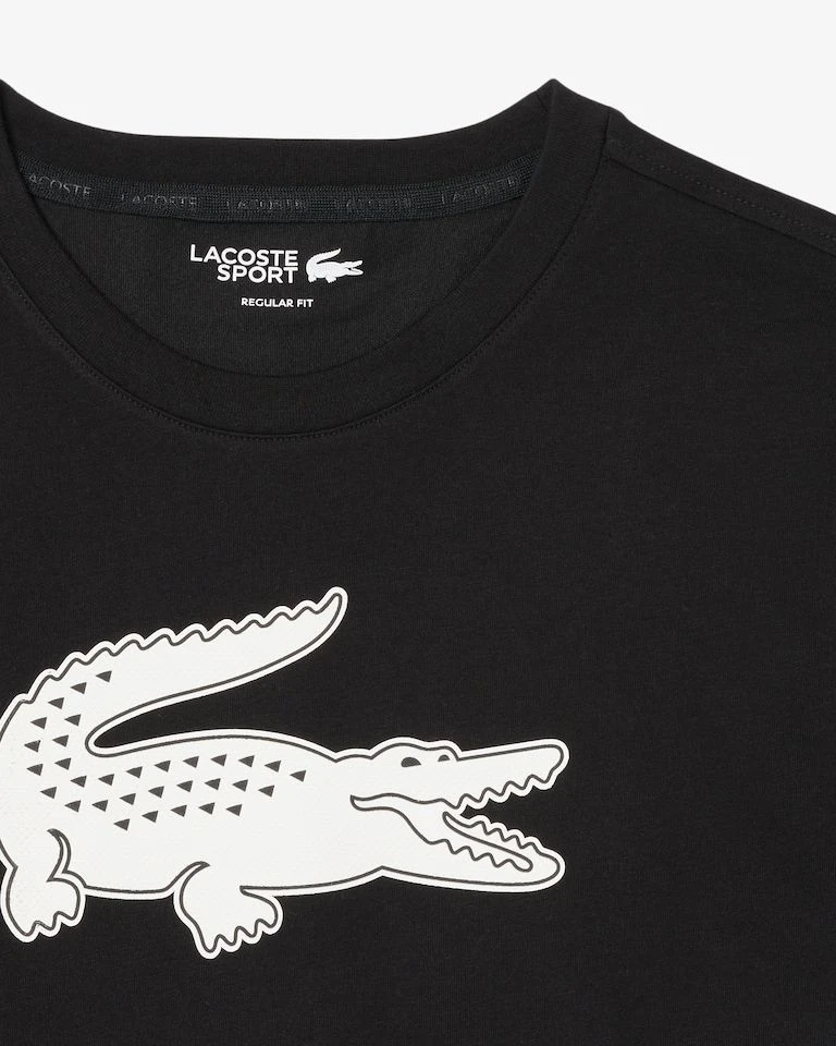 Camiseta Lacoste big croco preta  - 2