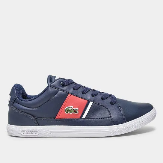 Tênis Lacoste Europa detalhes red 