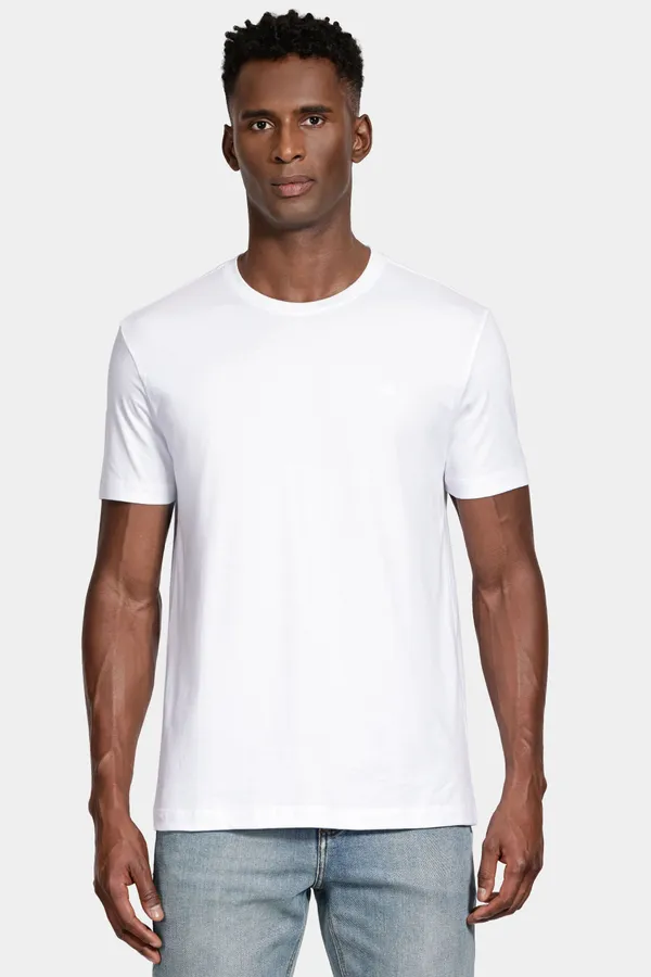 Camiseta básica lisa Ermek branca 
