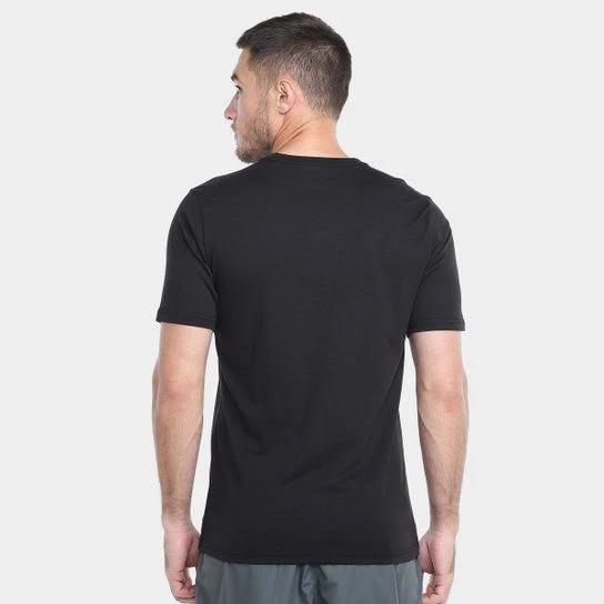 Camiseta Mizuno Basic Big Masculina - Preto+Branco - 2
