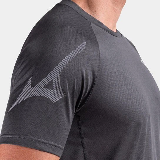 Camiseta Mizuno Run Easy 6 Masculina - Grafite - 3
