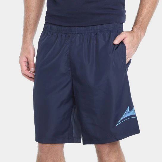 Bermuda Mizuno Run Bird Masculina - Azul Escuro - 1