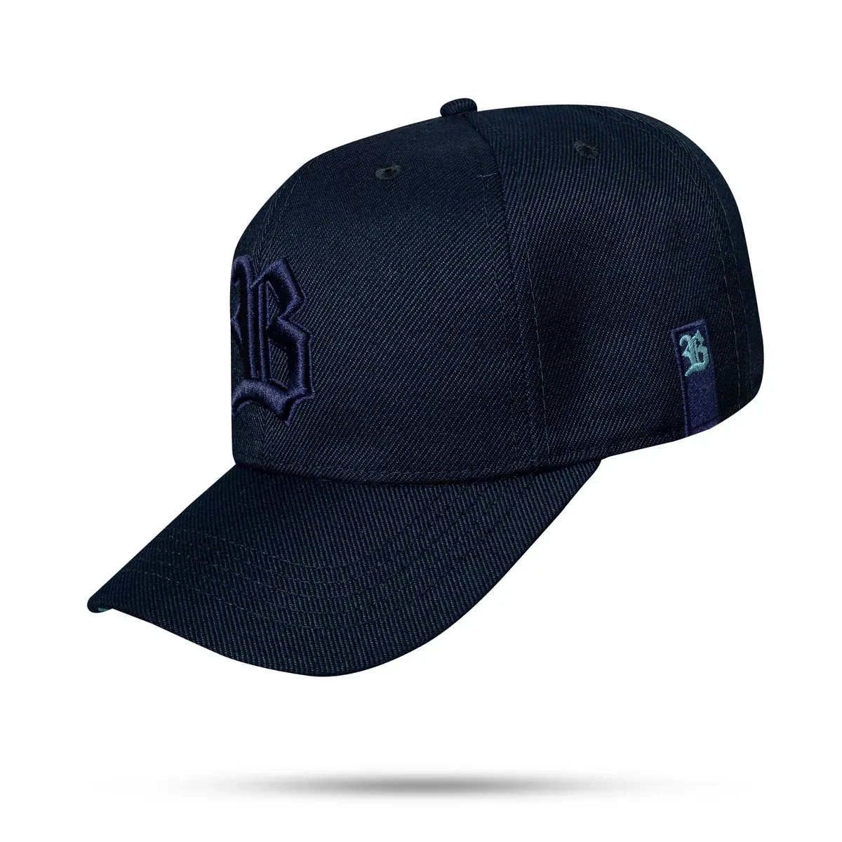Boné snapback Azul marinho contra aba blue sky  - 2