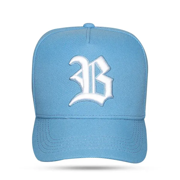 Boné snapback Azul claro relief 