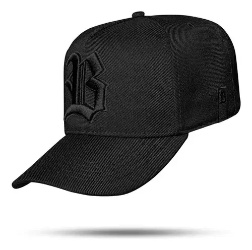 Boné snapback Preto B piano  - 2