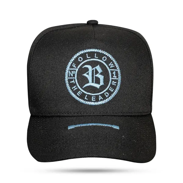 Boné snapback new zig zag black 
