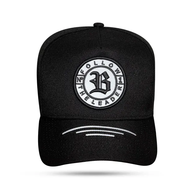 Boné snapback Laser cut follow black 