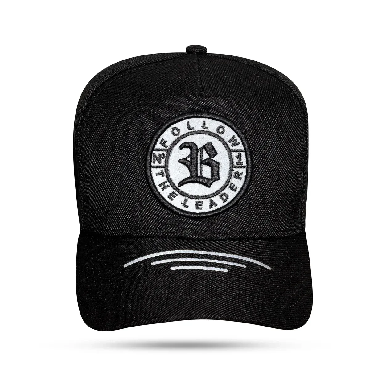 Boné snapback Laser cut follow black  - 1