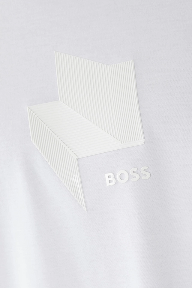 Camiseta Boss detalhes gráfico 