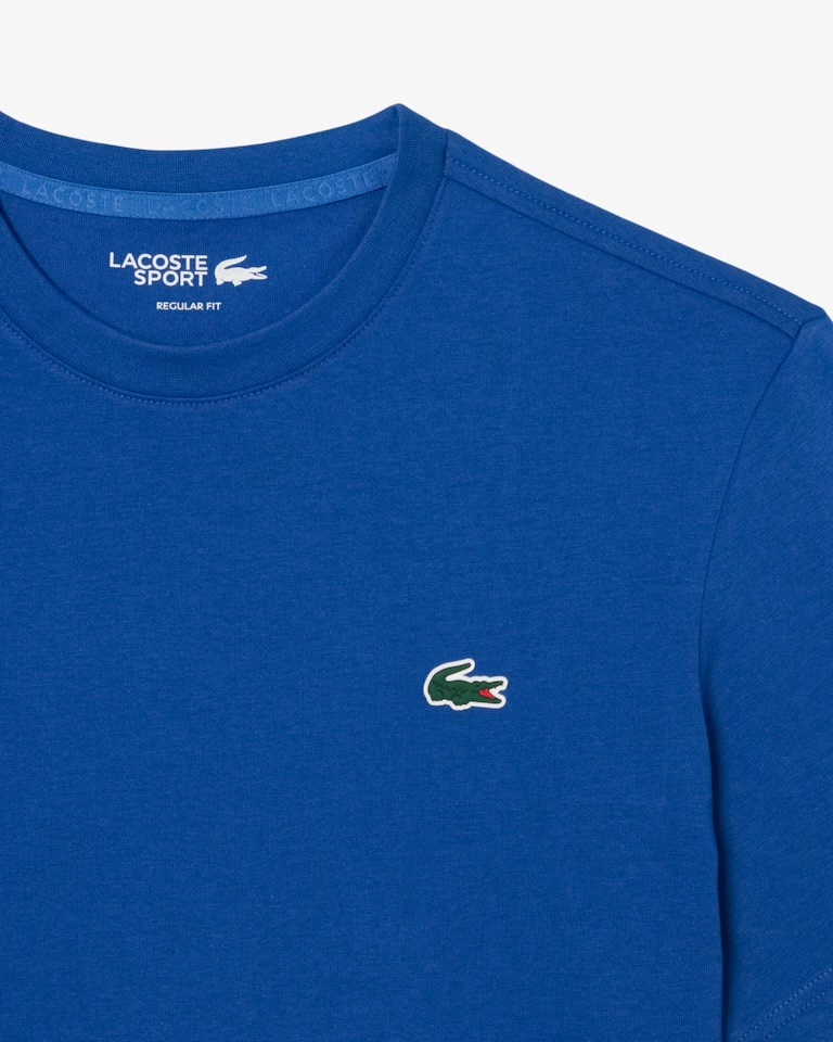 Camiseta Lacoste Sport azul costas detalhada  - 1