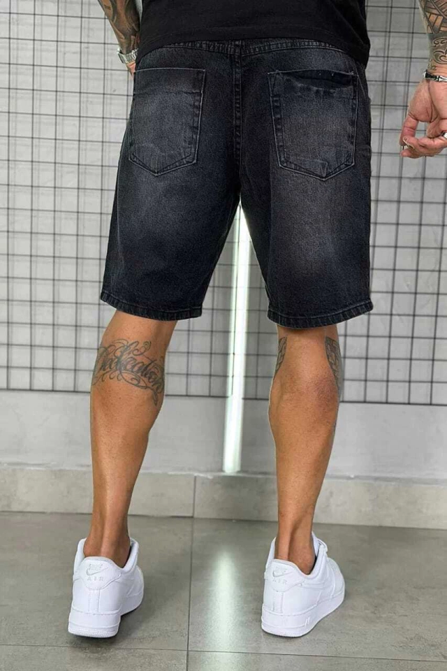 BERMUDA JAY E JONES JEANS GRAFITE - 3