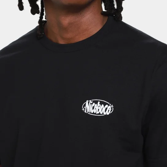 Camiseta Nicoboco Sking Masculina - Preto
