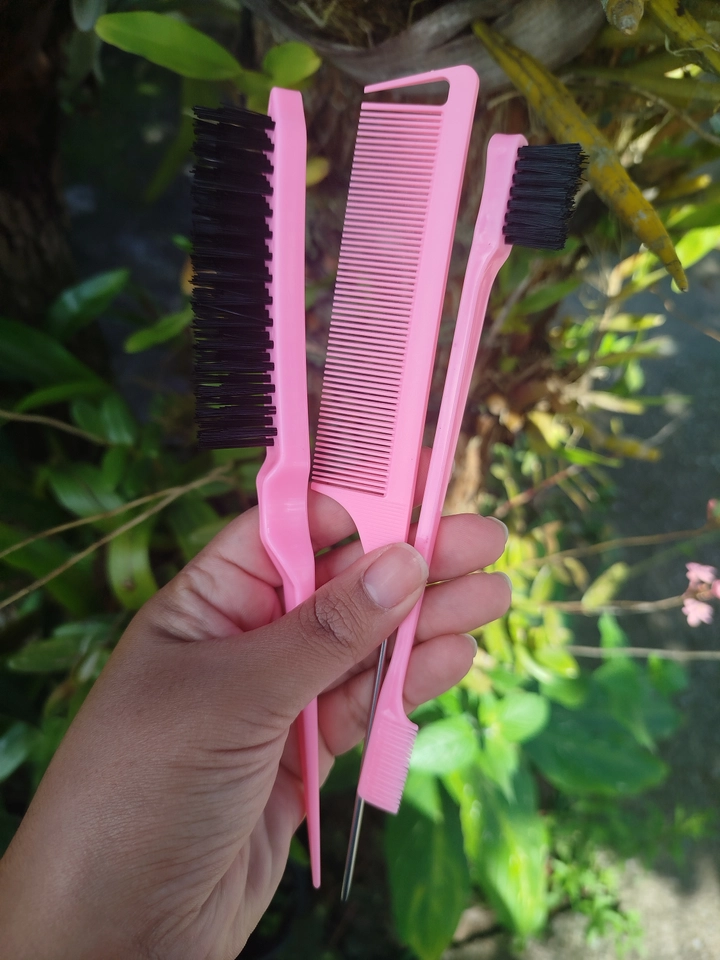 Kit com 3 pentes para penteado