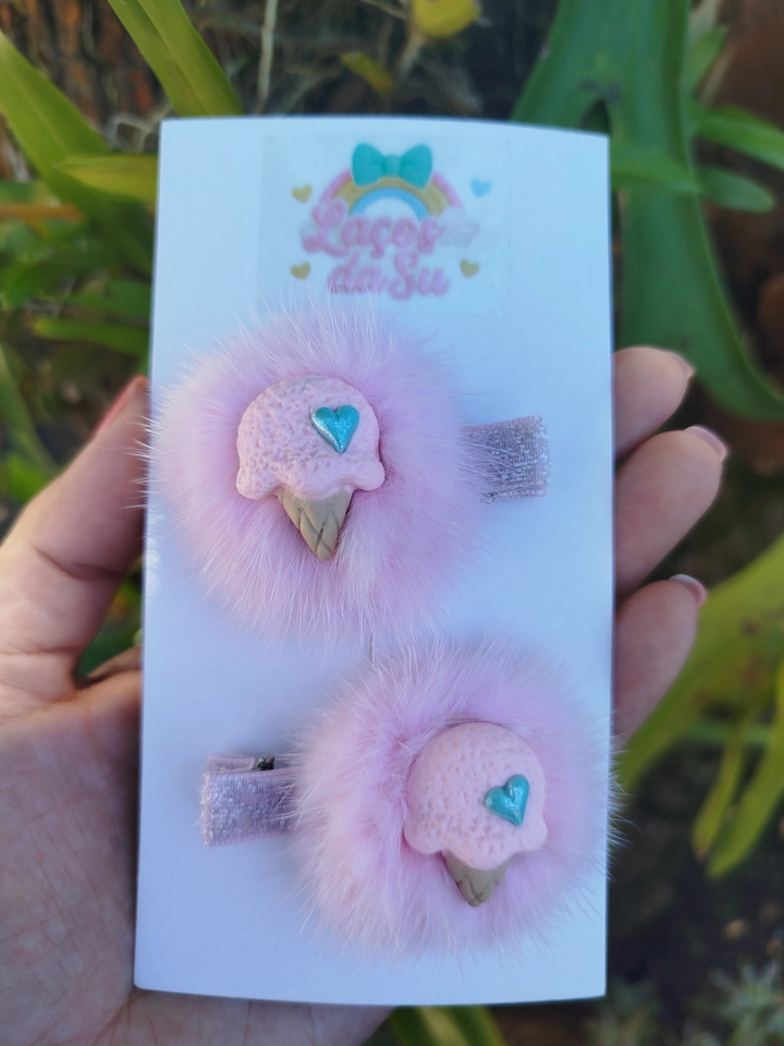 Parzinho sorvete pompom - 1