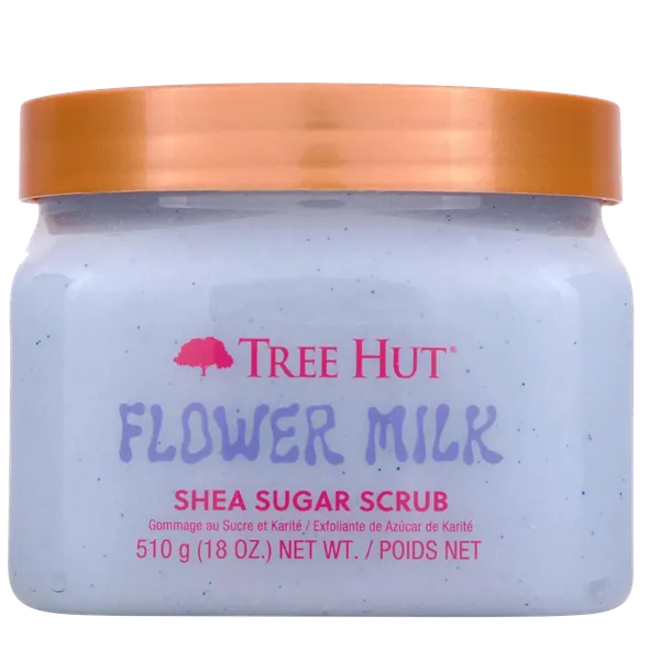 TREE HUT EXFOLIANTE FLOWER MILK SHEA SUGAR SCRUB 510ML