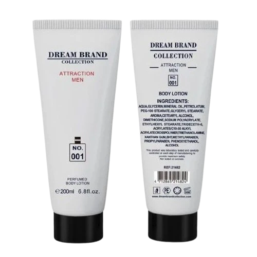 LOÇÃO DREAM BRAND COLLECTION 001 ATTRACTION MEN 200ML - 2