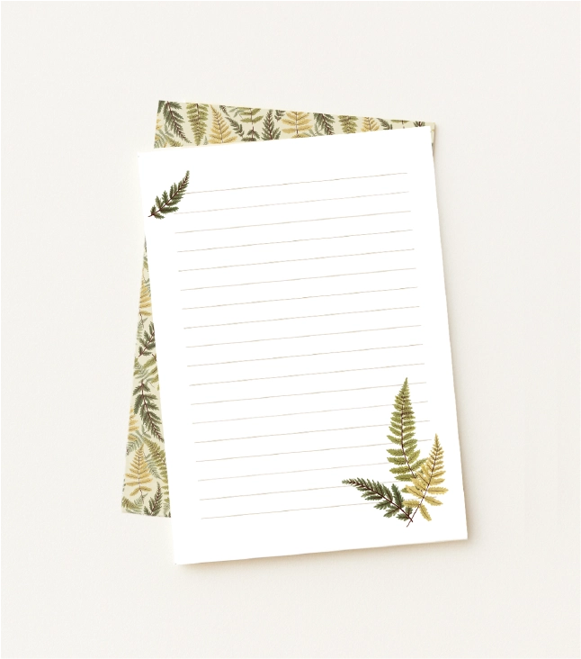 Kit Papel de Carta Fern Bege