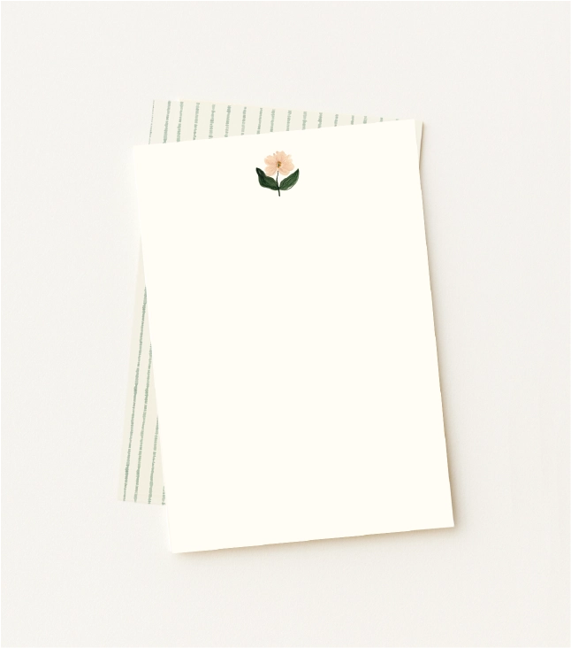 Kit Papel de Carta Aurora Pêssego
