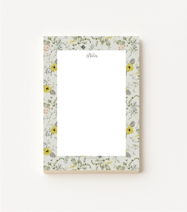 Bloco Wild Flowers Amarelo