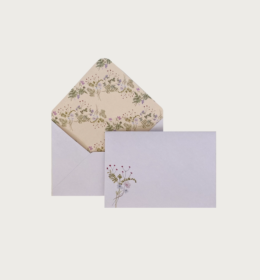 Envelope Wild Flowers Rosa