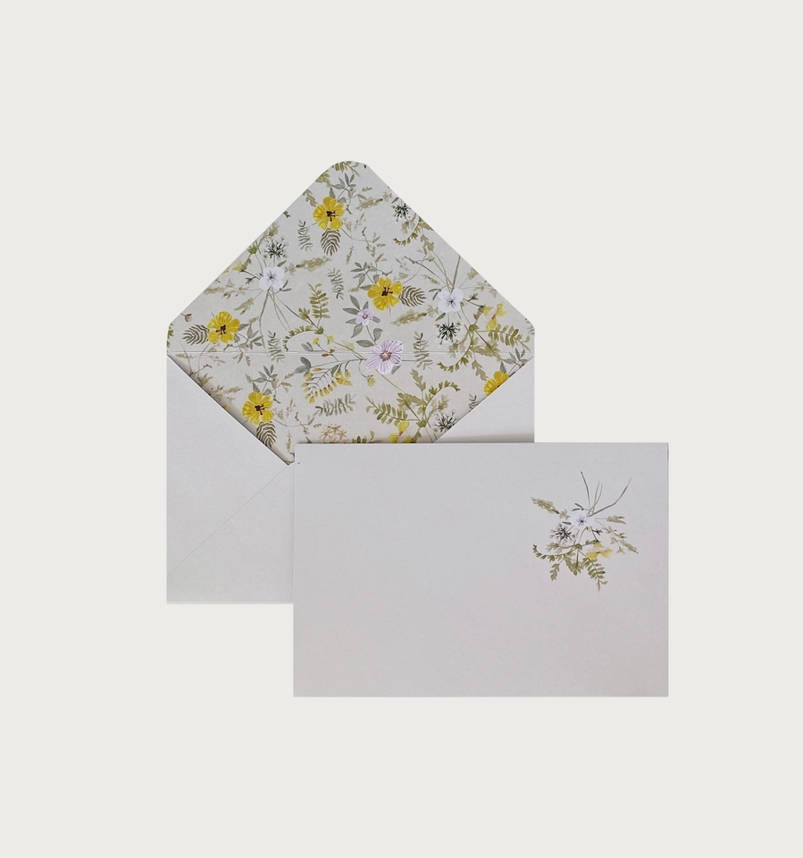 Envelope Wild Flowers Amarelo