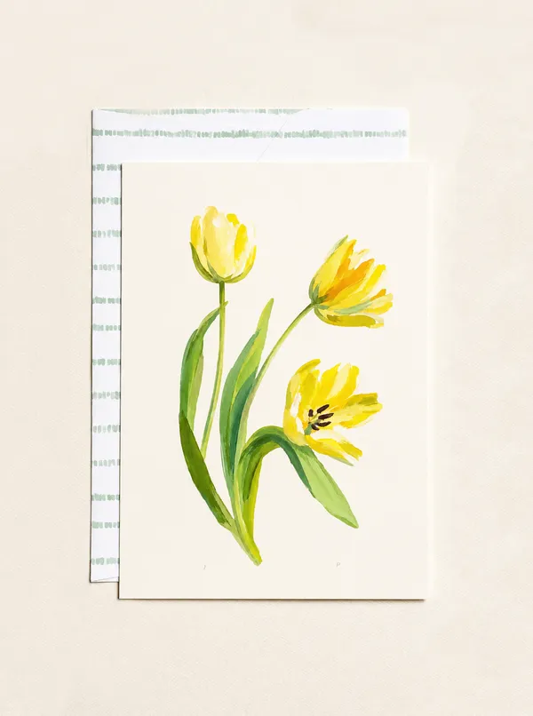 Cartão Tulipas ao Sol