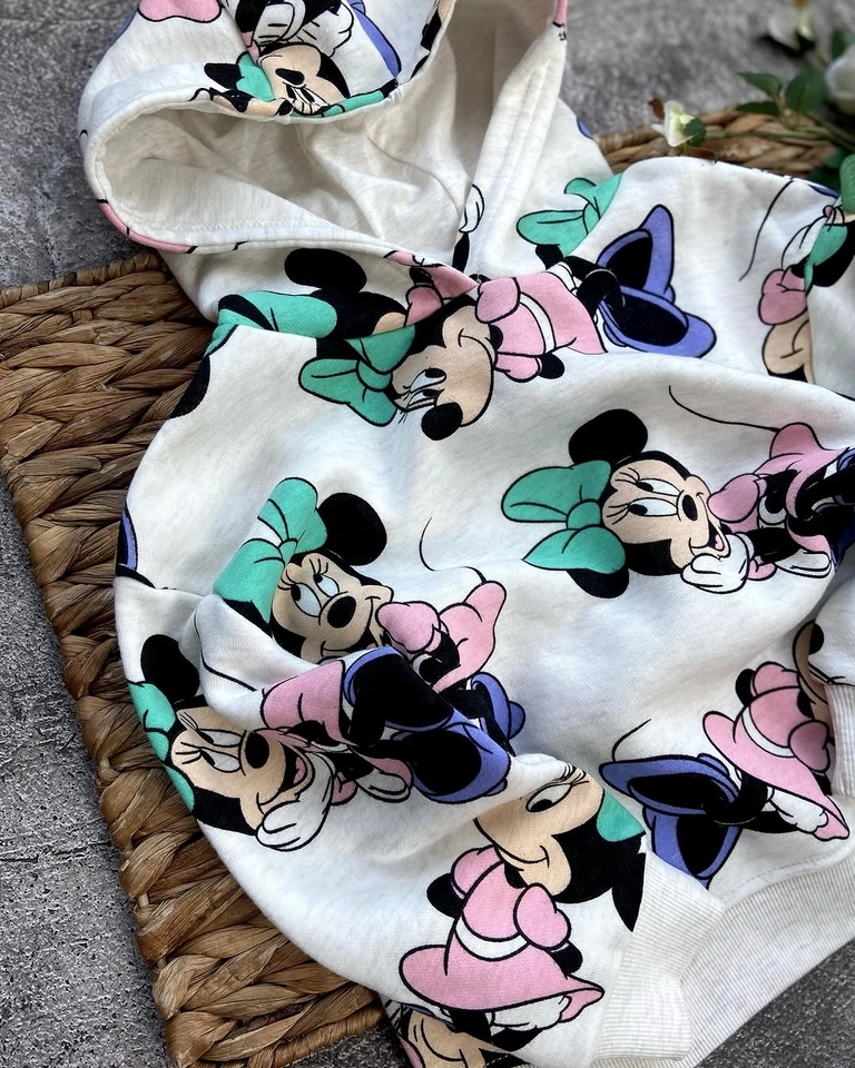 Blusa Moletom Minnie Branca  - 1