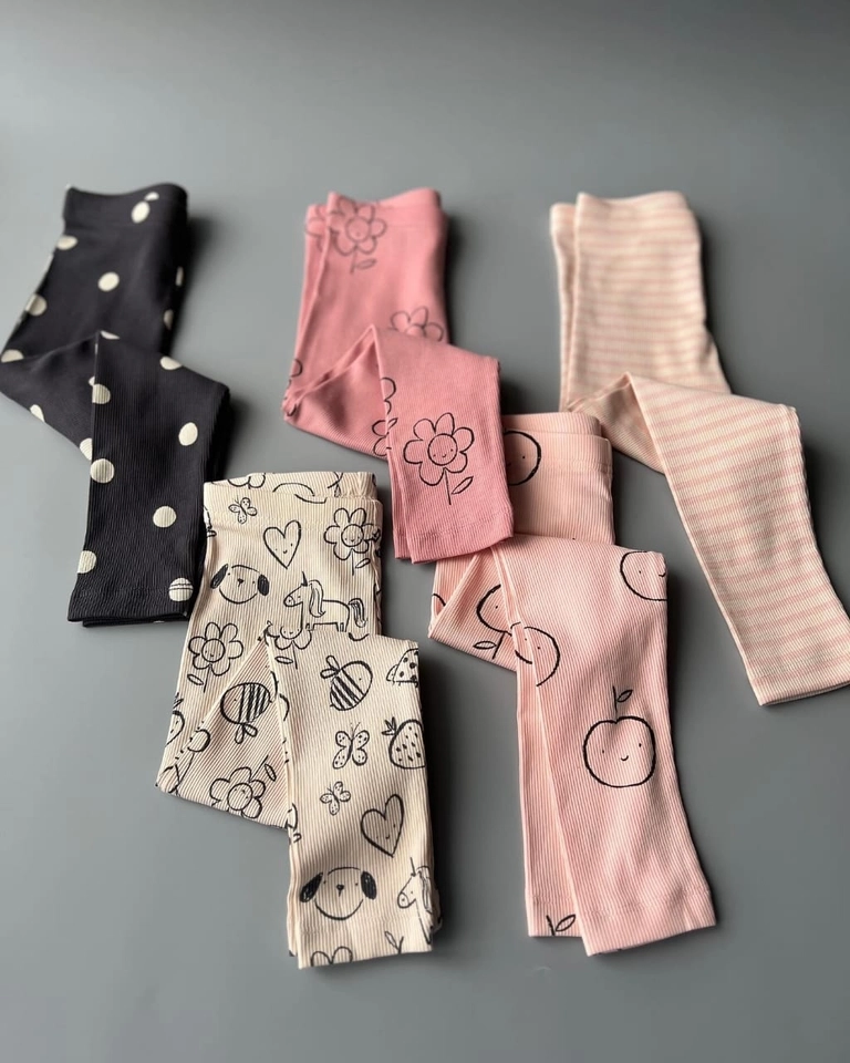Kit com 5 Calças Legging  - 1