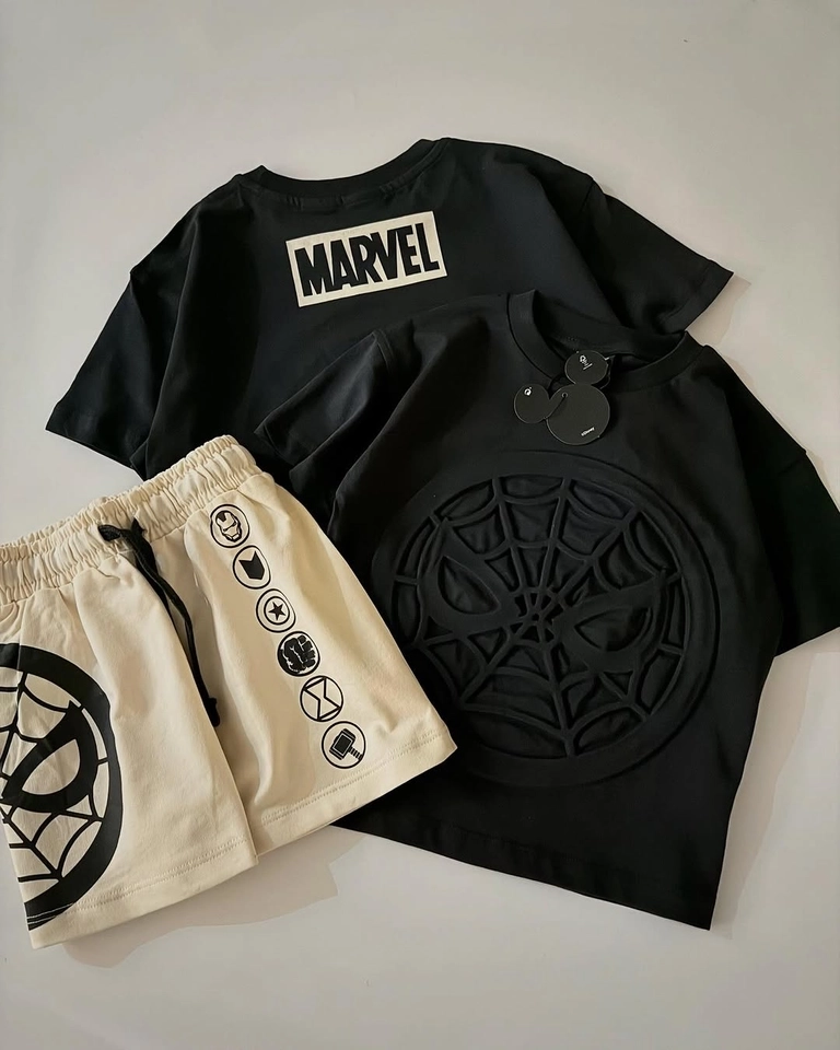 Conjunto Verão Homem Aranha Black  - 1