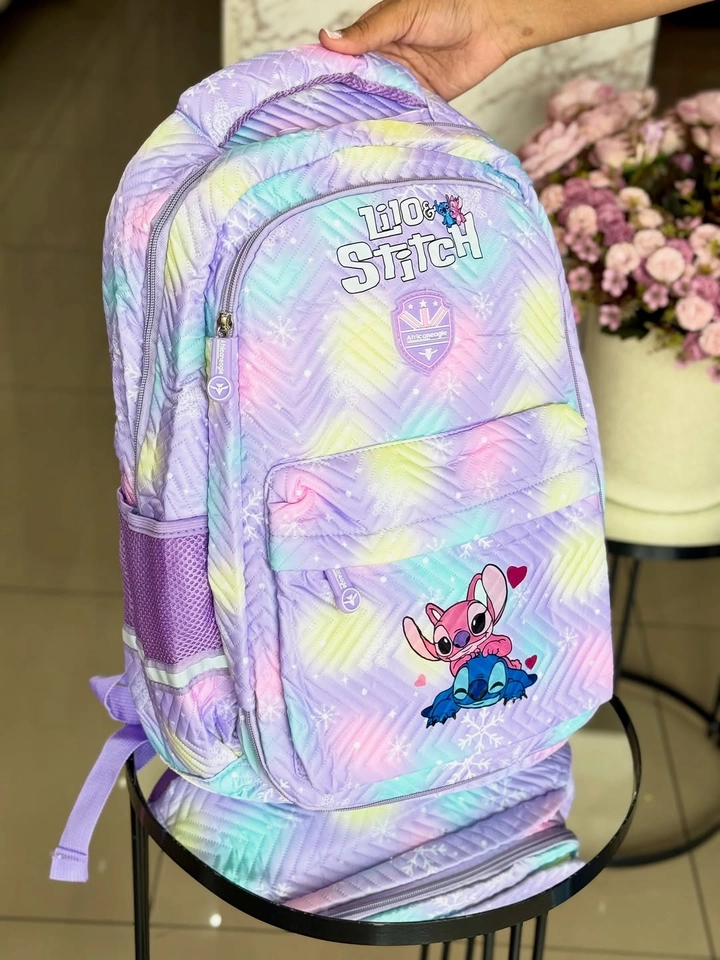 Mochila infantil Stitch Aquarela  - 2