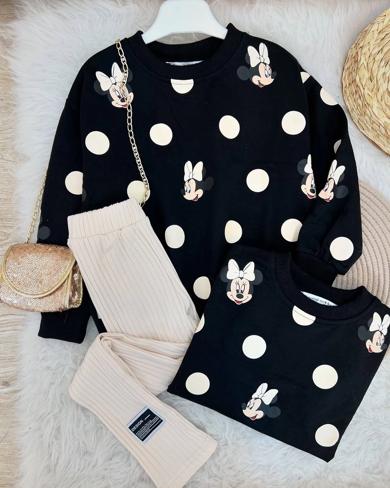 Conjunto inverno Minnie bolinha  - 1