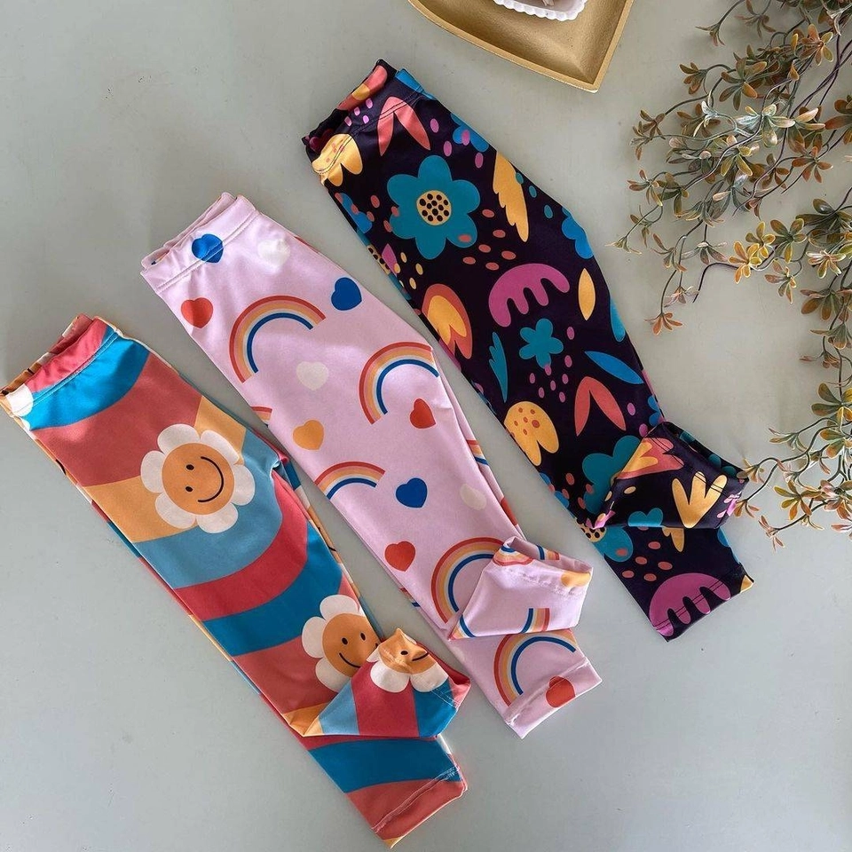 Kit com 3 Calças Leggin  - 1