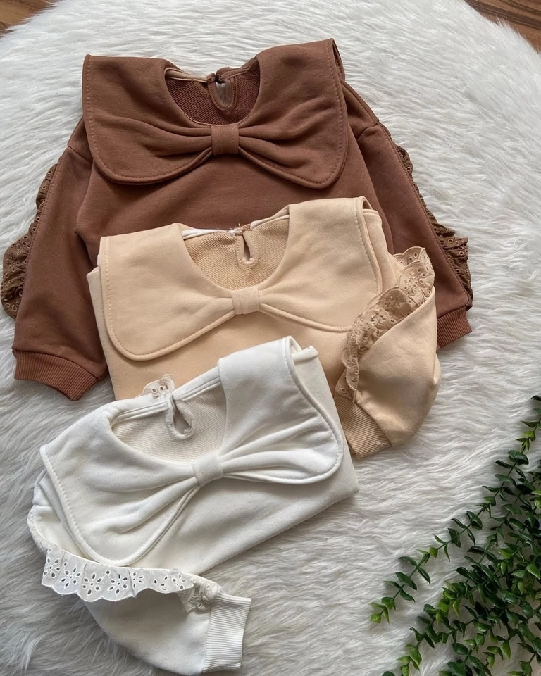 Blusa Moletom Laço  - 1