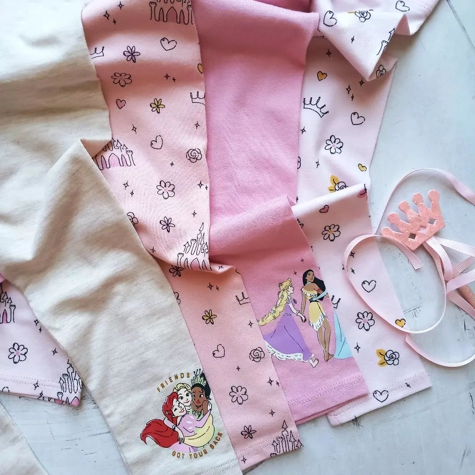 Kit com 4 Calça Legging Princesa  - 2