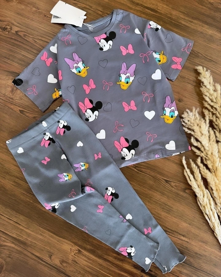 Conjunto Meia Estação Disney Gray  - 1