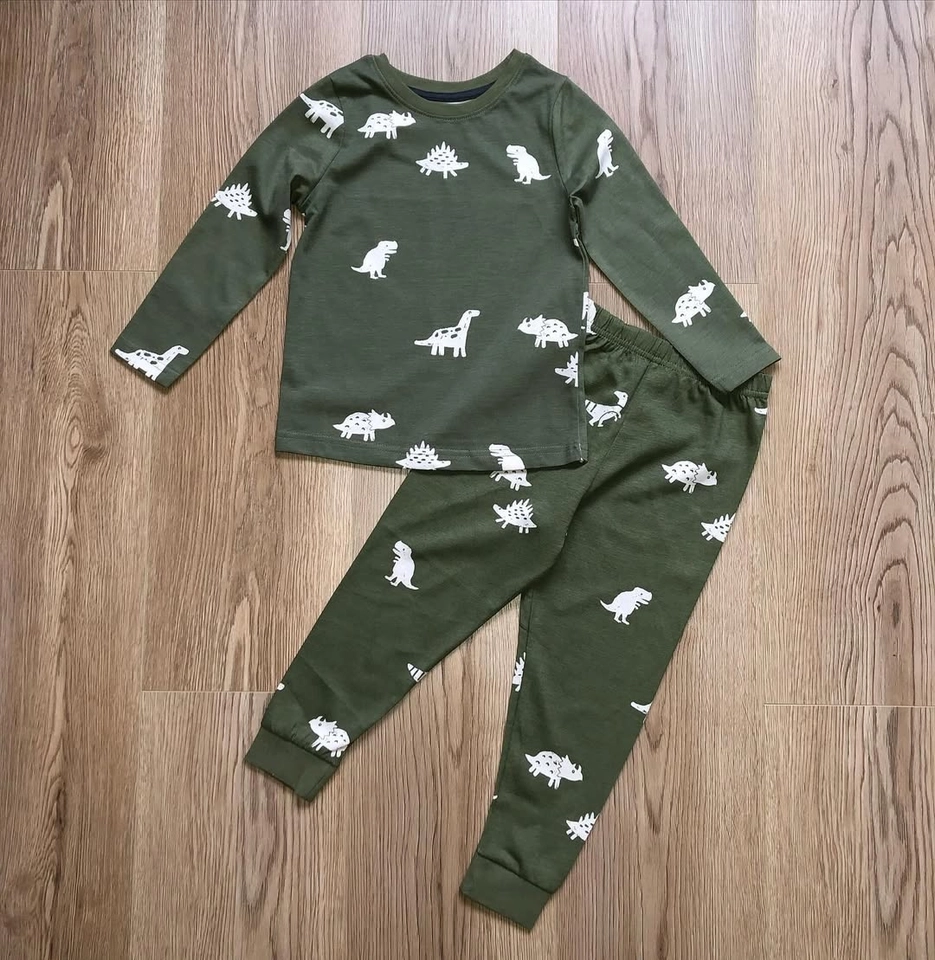 Kit 3 Pijamas Manga Longa Dino - 2
