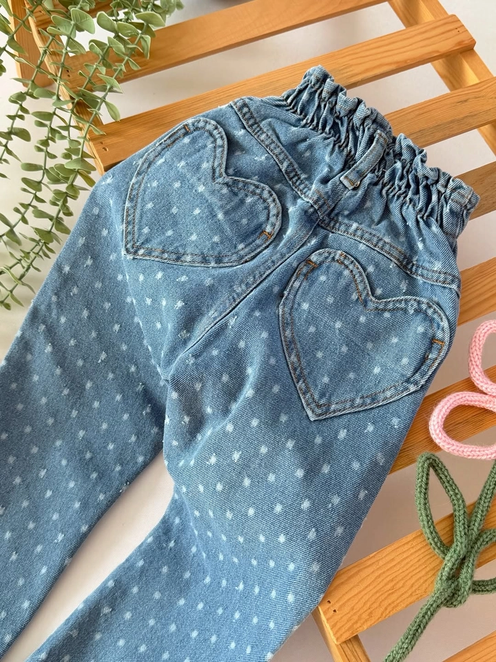 Calça jeans bolinha  - 3