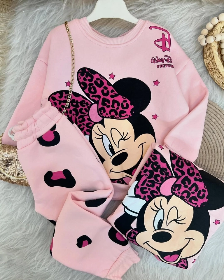 Conjunto Moletom Minnie Rosa  - 1