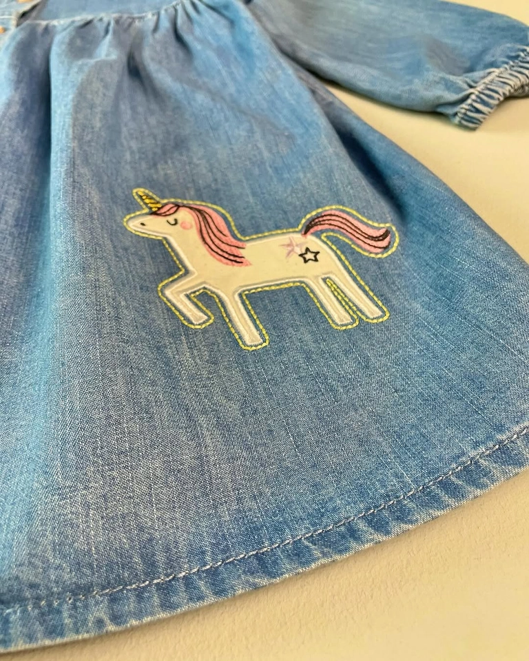 Vestido Jeans Poney - 3