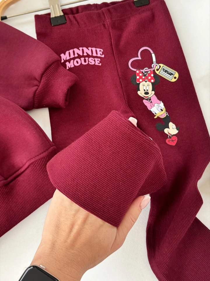 Conjunto de inverno Minnie vinho - 4