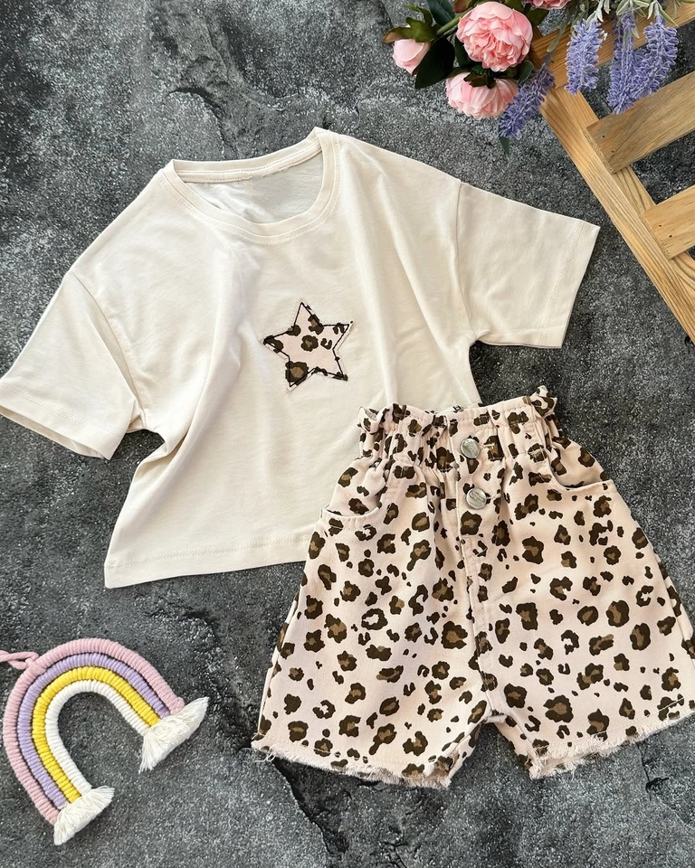 Conjunto verão estrela de onça  - 1