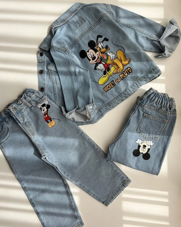 Conjunto Jeans Mickey  - 1